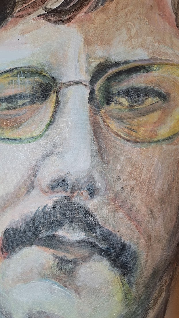 Portret man met bril